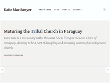 Tablet Screenshot of katiemaesawyer.com